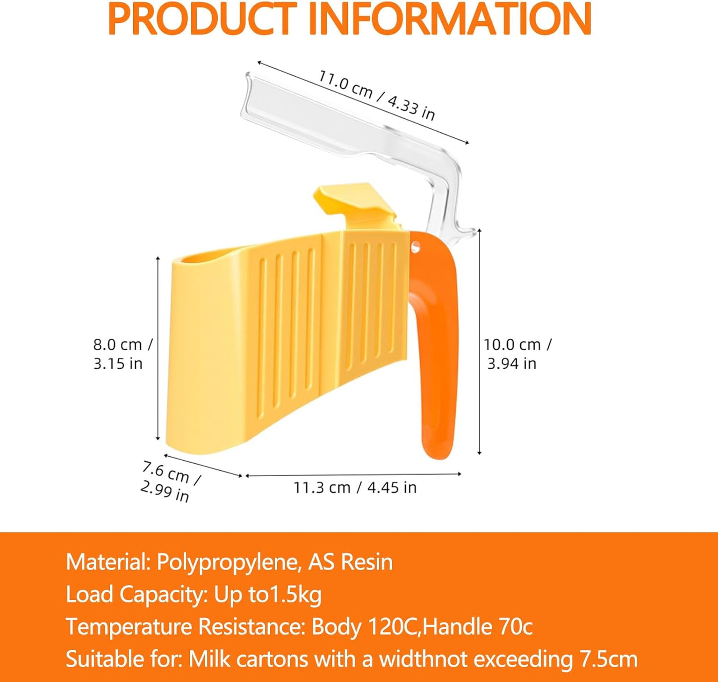 For Gallon Milk Carton Holder with Handle