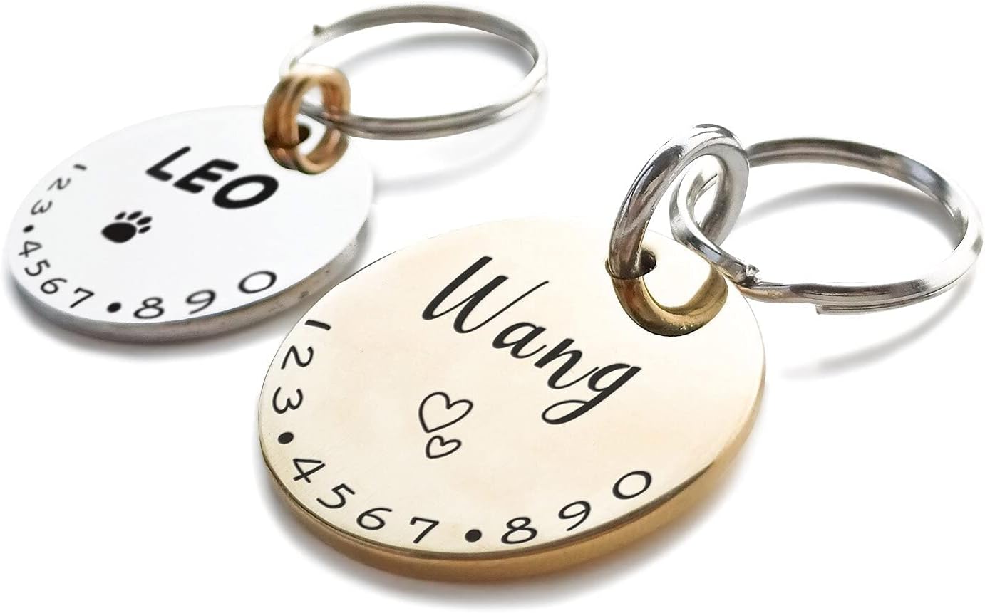 Cats Dogs ID Tags Personalized Lovely Symbols Pets Collar