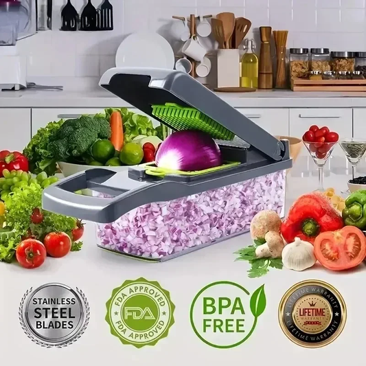 Multifunctional Vegetable Chopper Slicer Shredder