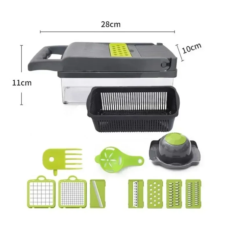 Multifunctional Vegetable Chopper Slicer Shredder