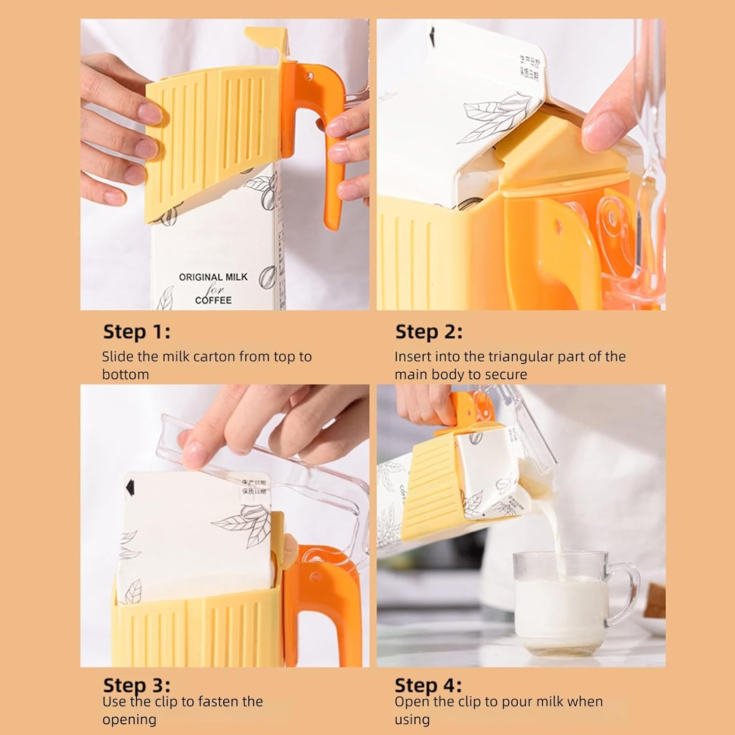 For Gallon Milk Carton Holder with Handle