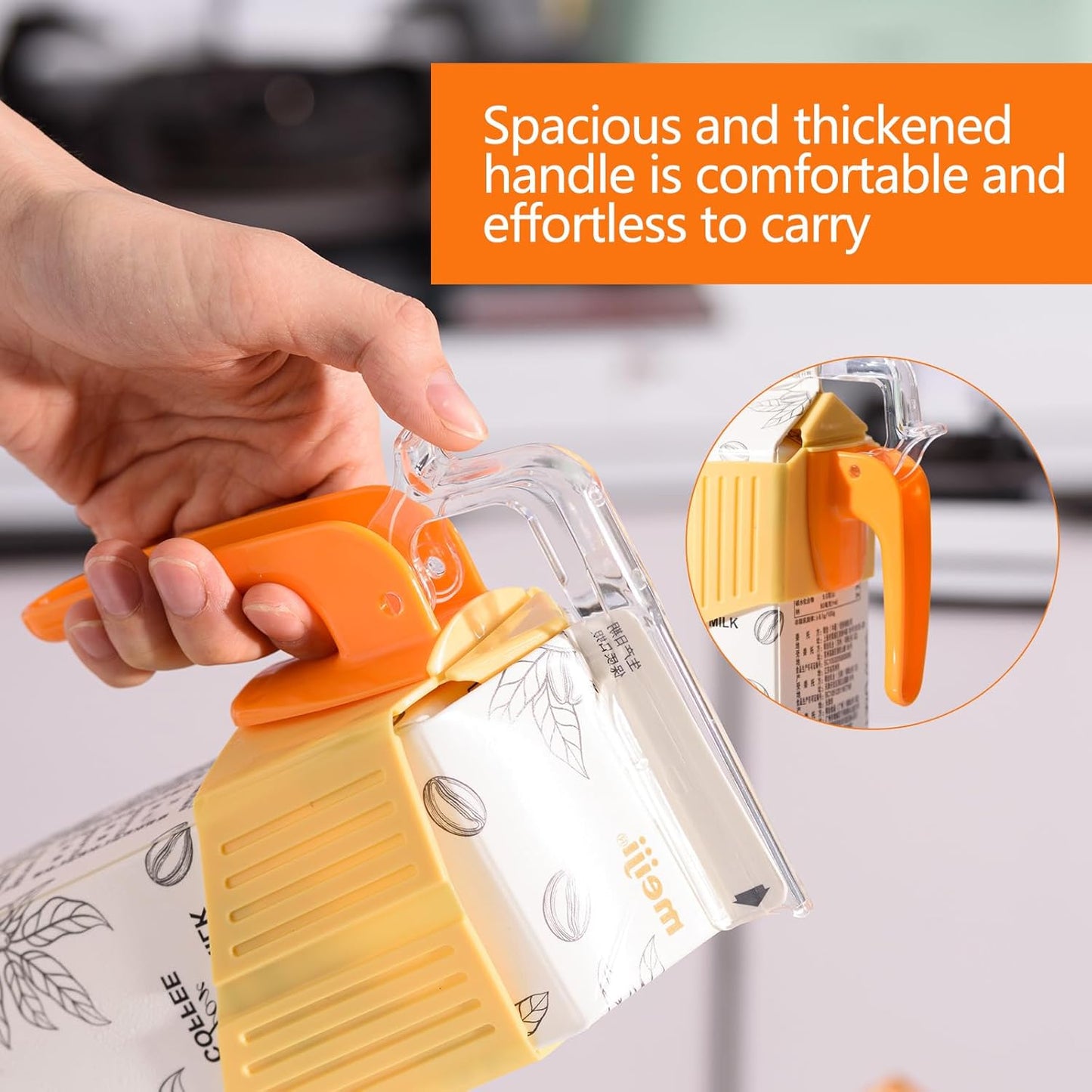 For Gallon Milk Carton Holder with Handle