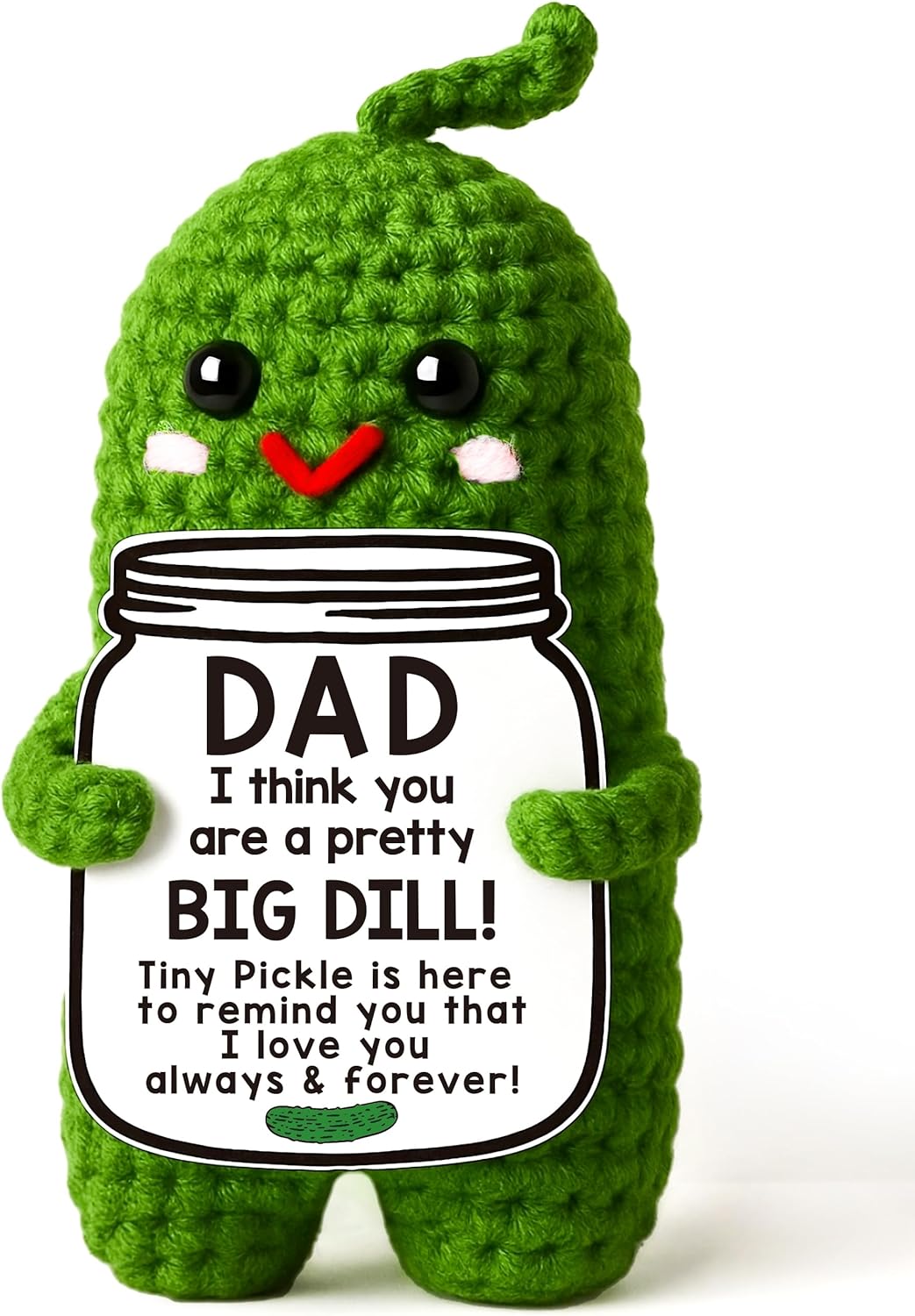Handmade Gift Funny Crochet Pickle Plush