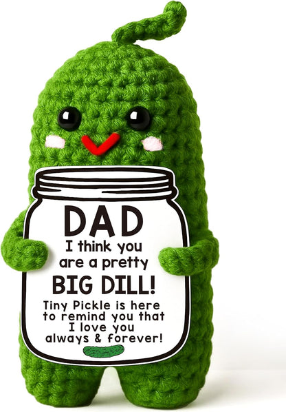 Handmade Gift Funny Crochet Pickle Plush