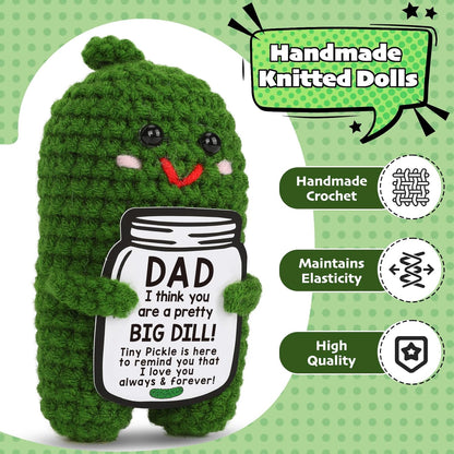 Handmade Gift Funny Crochet Pickle Plush