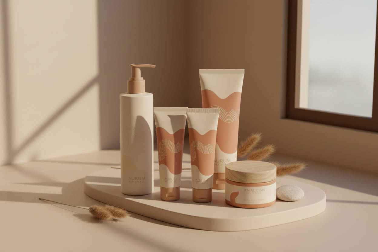 Modern Self Care Skincare Products Wide